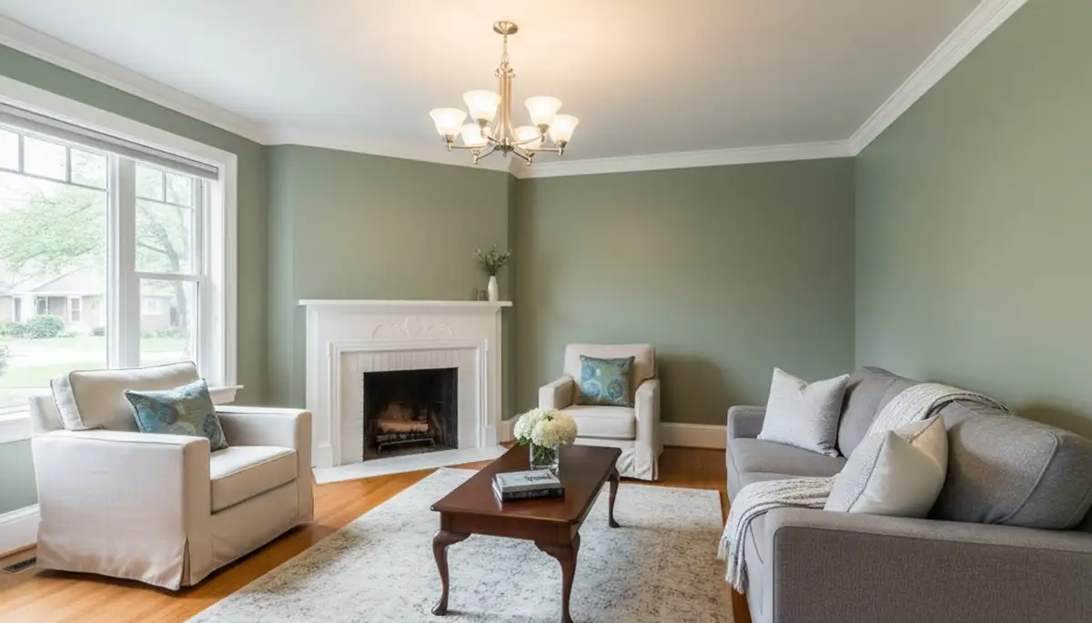 Finished interior painting in Buffalo NY showcasing smooth walls, fresh colors, and professional house-painting results