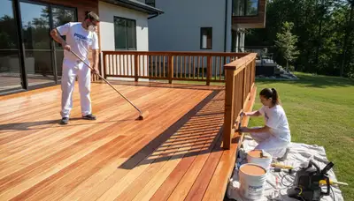 Professional deck staining and refinishing in Buffalo, NY for durable outdoor wood protection