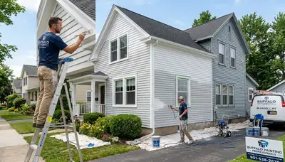 Professional house painters in Buffalo NY providing expert residential exterior painting services