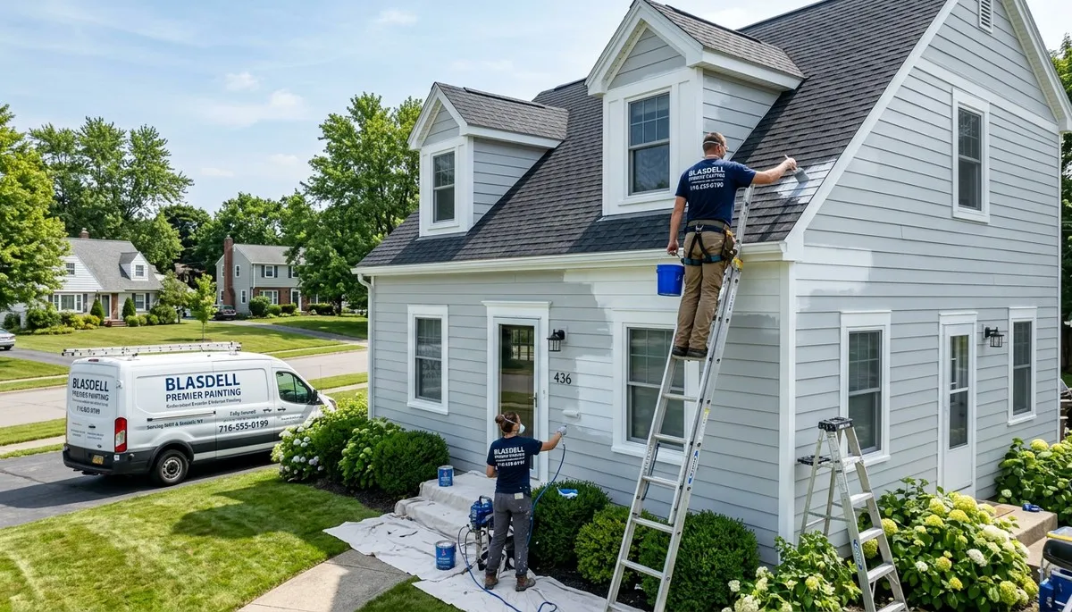 Professional house painters in Buffalo NY providing expert residential exterior painting services