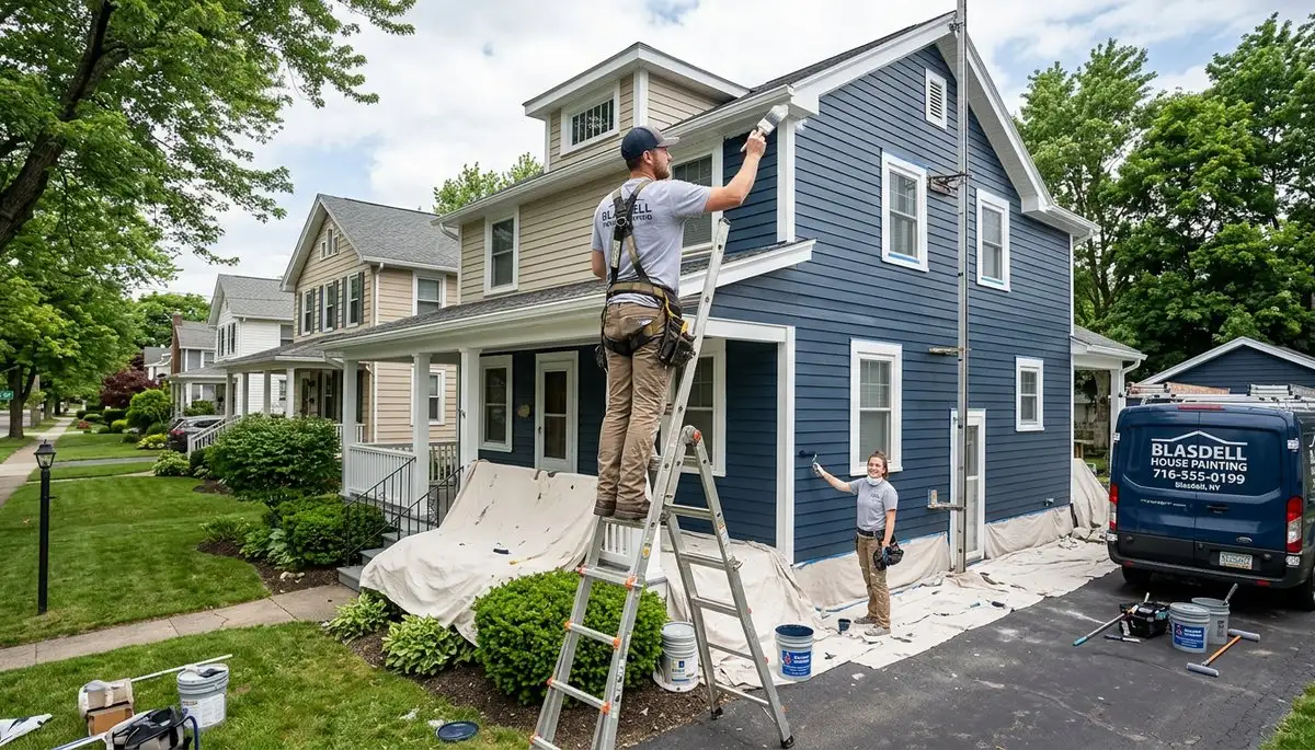 Professional house painters in Buffalo NY providing expert exterior and interior painting services