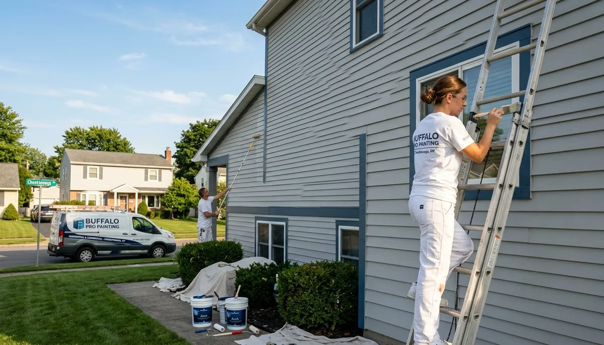 Professional house painters in Buffalo NY providing expert residential exterior painting services