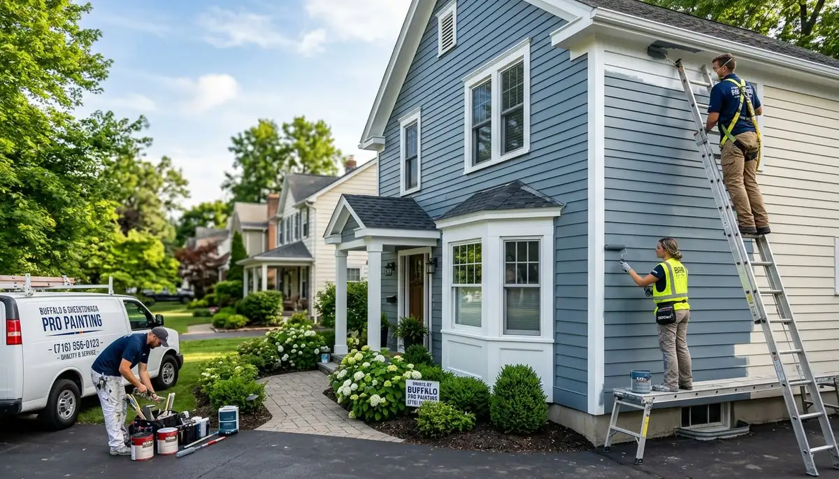 Professional house painting services in Buffalo, NY by local exterior and interior painters