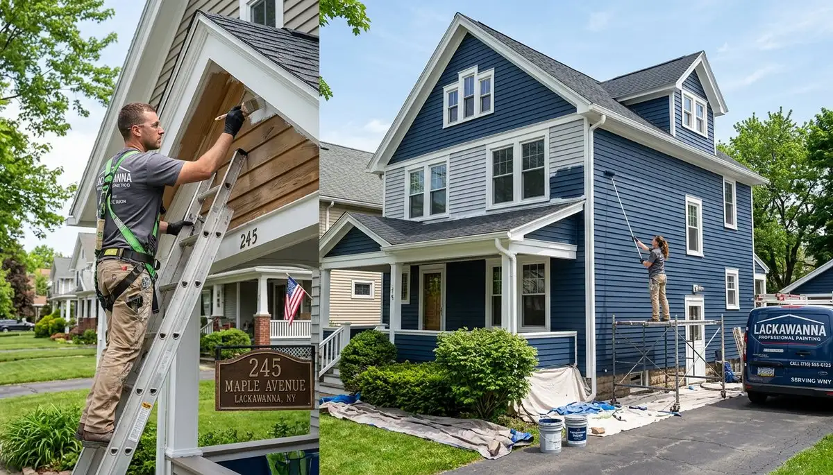 Professional house painters in Buffalo NY providing expert residential exterior painting services