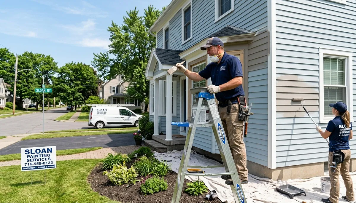 Professional house painters in Buffalo NY providing expert home exterior painting services