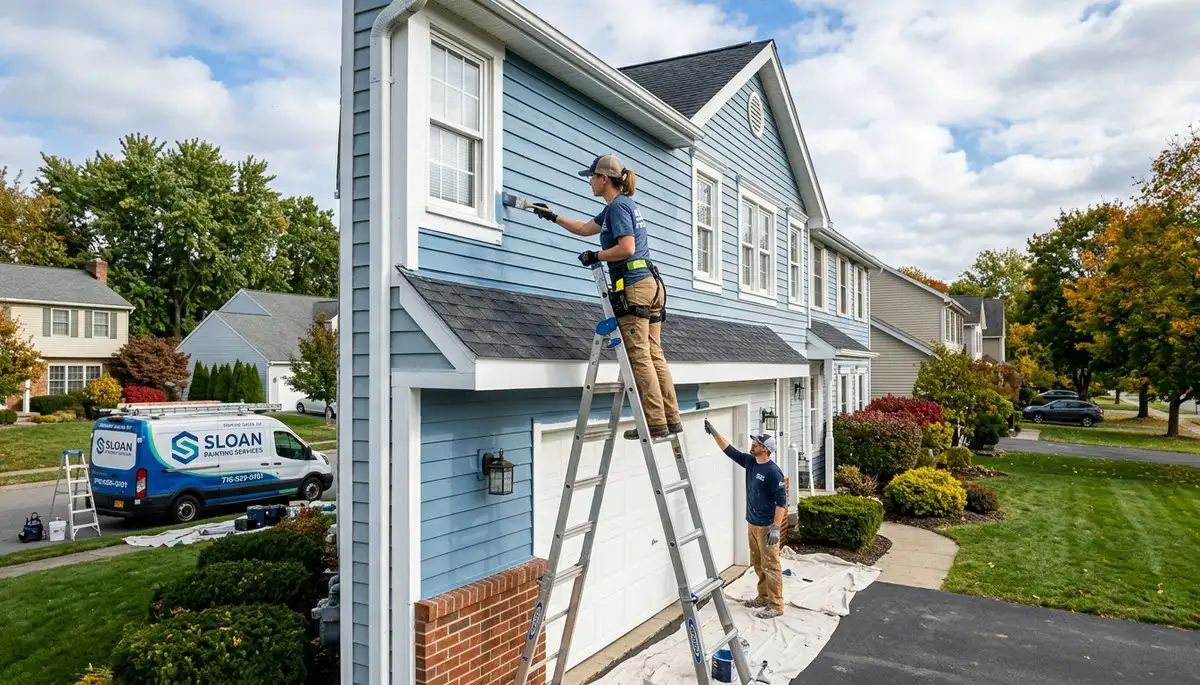 Professional house painters in Buffalo NY providing expert residential exterior painting services