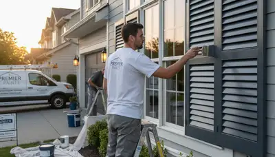 Professional shutter painting in Buffalo NY with durable, weather-resistant exterior finishes
