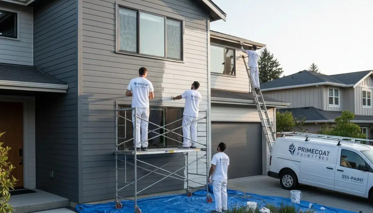 Professional siding painting in Buffalo, NY with weather-resistant exterior coatings
