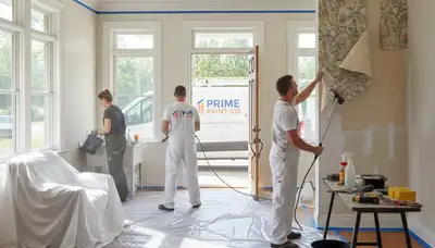 Professional wallpaper removal and wall prep by expert painters in Buffalo, NY homes
