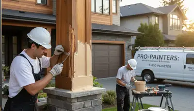 Professional wood rot repair on exterior siding by house painters in Buffalo, NY
